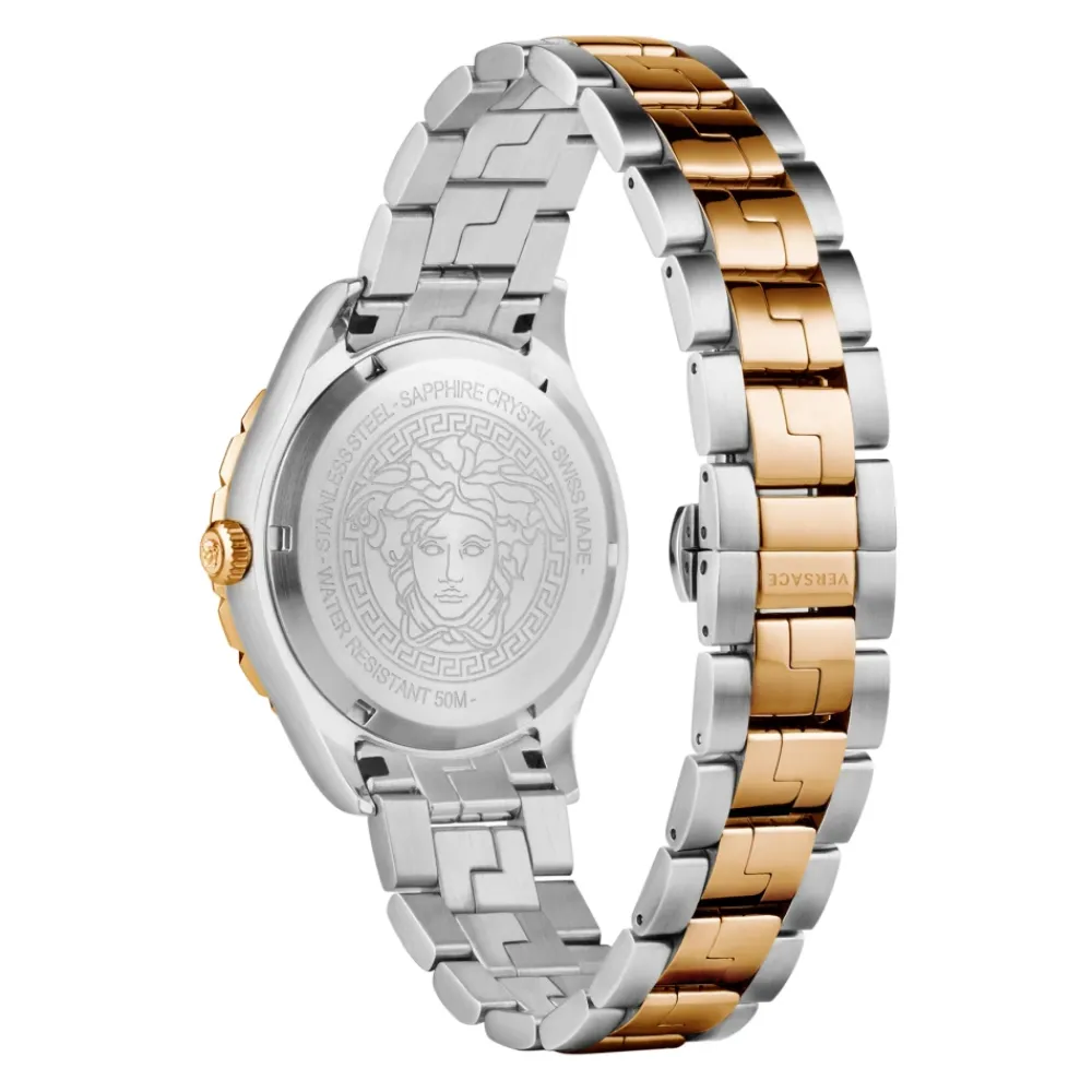 Ure<Versace Hellenyium GMT Multifarvet