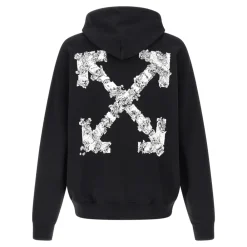 Trøjer^Off White Heraldic Arrow Skate Hoodie Sort