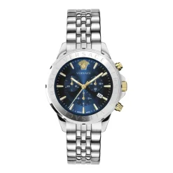 Ure^Versace Herre Chronograph Signature Ur Blå Grå