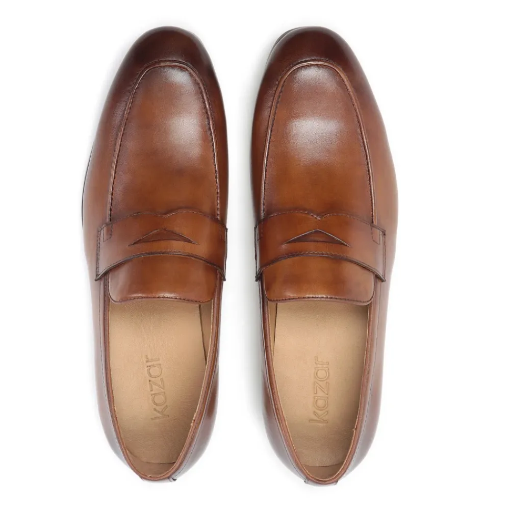 Loafers^Kazar Herre klassiske e læder loafers Brun