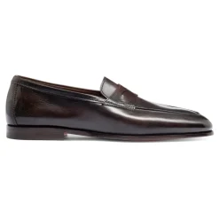 Loafers<Santoni Herre læder Carlo loafers Brun