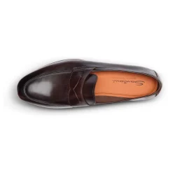 Loafers<Santoni Herre læder Carlo loafers Brun