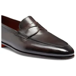 Loafers<Santoni Herre læder Carlo loafers Brun