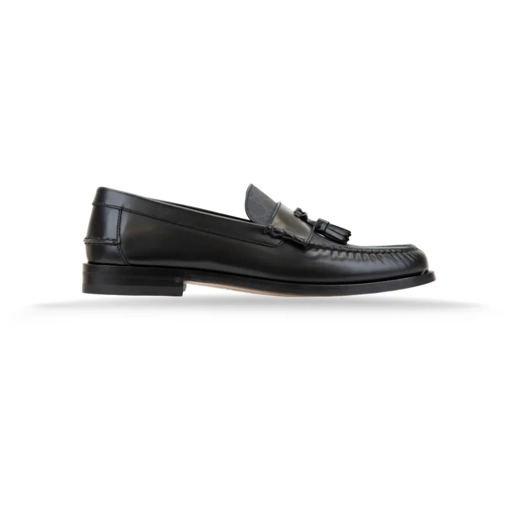 Loafers^Gucci Herre Slip-On Loafers med Frynser Sort