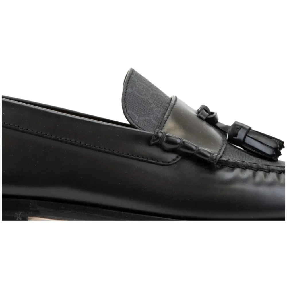 Loafers^Gucci Herre Slip-On Loafers med Frynser Sort