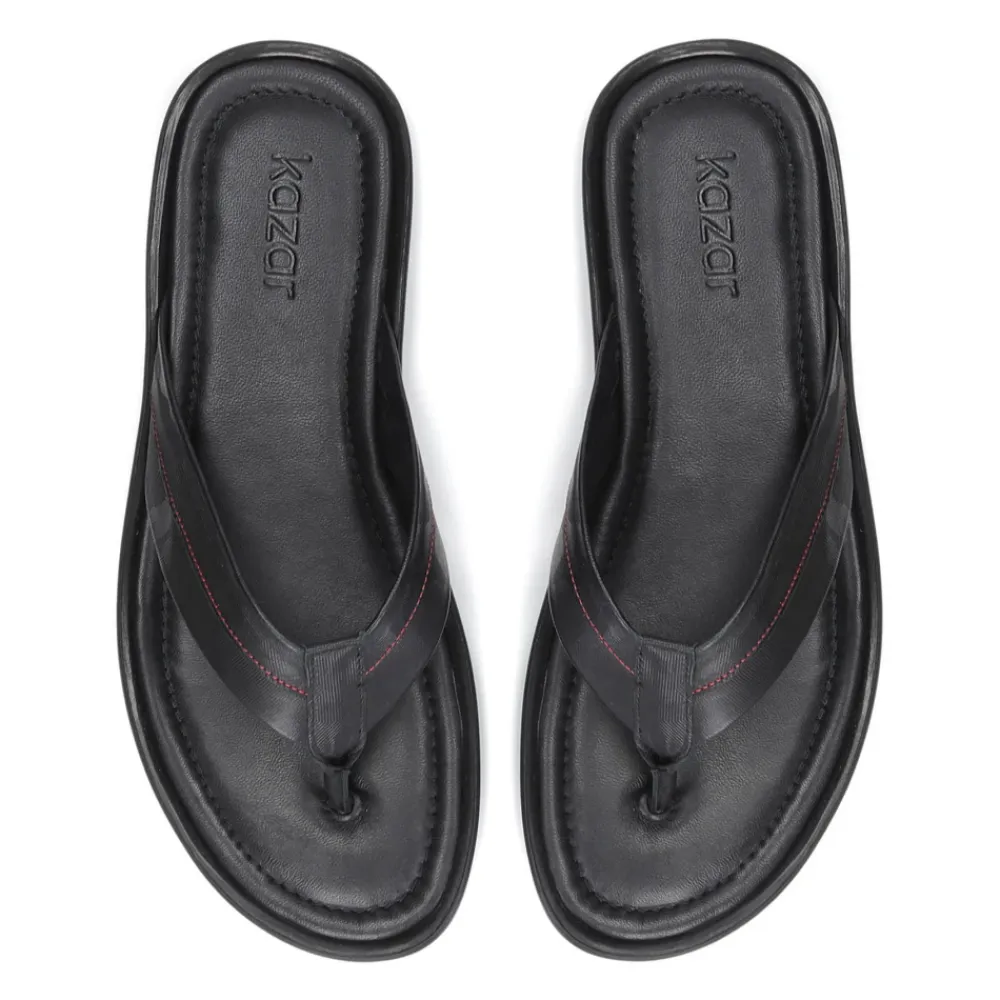 Sandaler<Kazar Herre e flip-flops.Dette produkt er stort i størrelsen. Sort