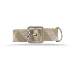 Bælter<Burberry Herrebælte i tern og læder Beige