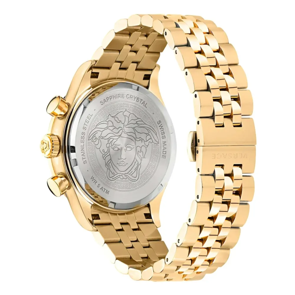 Ure<Versace Herren Chronograph Hellenyium VE2U01124 Gul