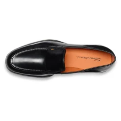 Loafers<Santoni Herres læder Easy loafer Sort