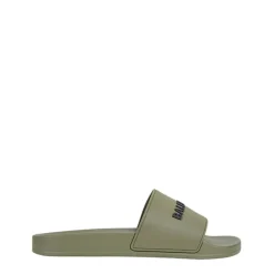 Sandaler<Balenciaga Herresandal i khaki med 3D-logo Grøn