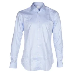 Skjorter<Xacus Herreskjorte Tailor Fit Rejsestof Blå