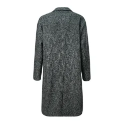Frakker^Herno Herringbone R-Wool Coat Sort