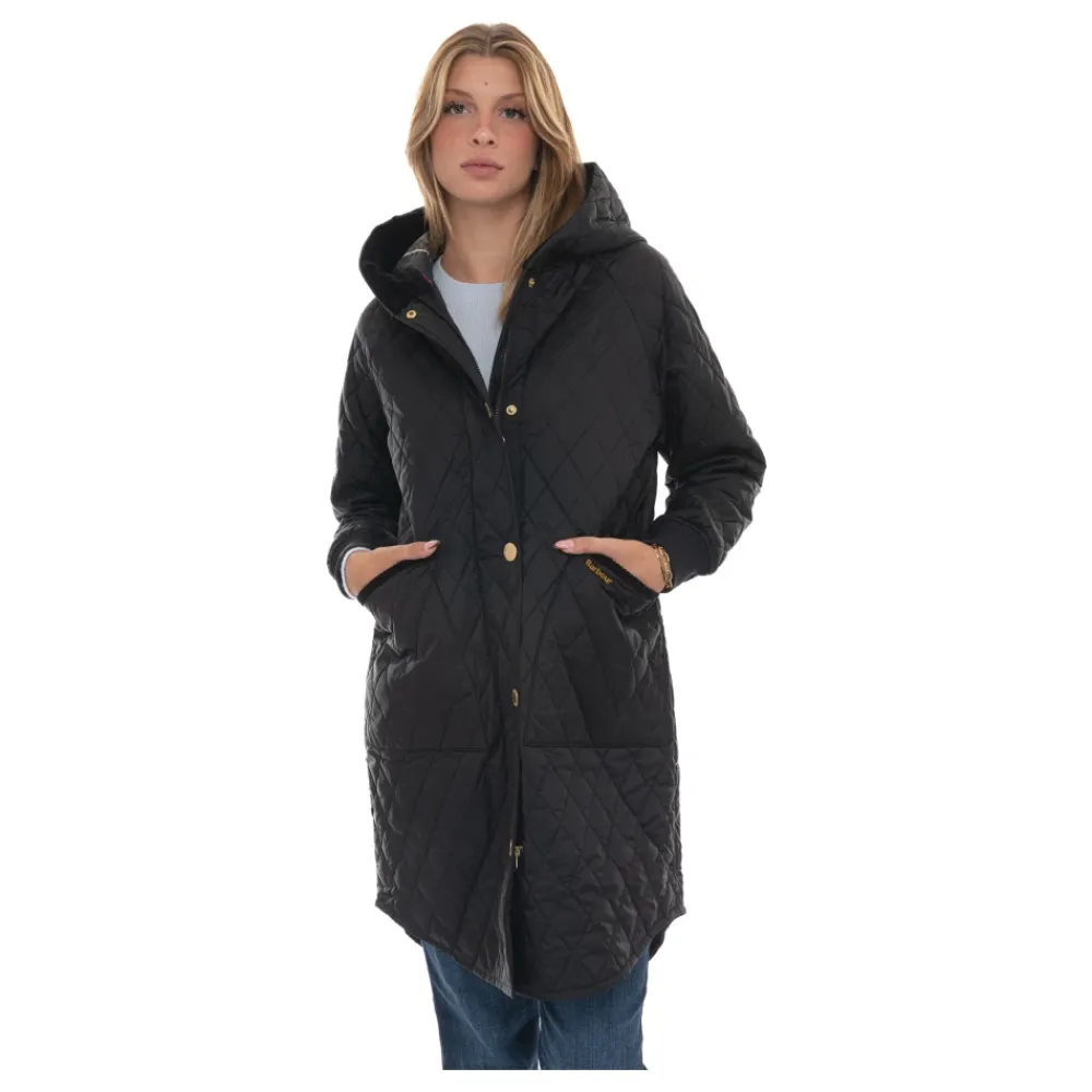 Frakker^Barbour Hilary Quilted Jacket Sort