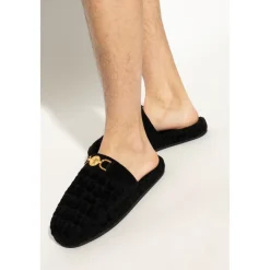 Hjemmesko<Versace Hjemmesko med logo Sort