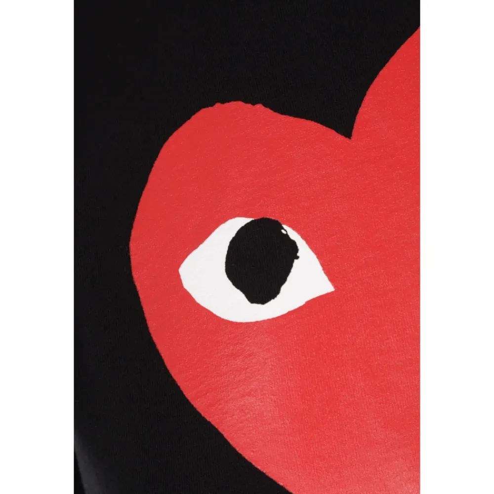 T-Shirts^Comme des Garçons Play Hjerteprint T-shirt Sort