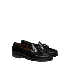 Loafers<G.H. Bass & Co. Håndlavet Brune Læder Loafers med Tassel Sort