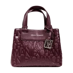 Håndtasker<Armani Exchange Håndtaske med skulderrem og indvendige lommer Rød