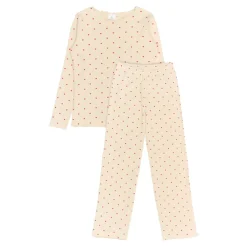 Nattøj^THE NEW Holiday Heart Rib Nightset Beige