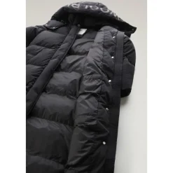 Frakker<Woolrich Hollow Lang Parka med Street Style Detaljer Sort