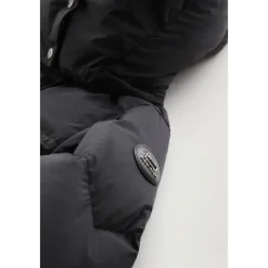 Frakker<Woolrich Hollow Lang Parka med Street Style Detaljer Sort