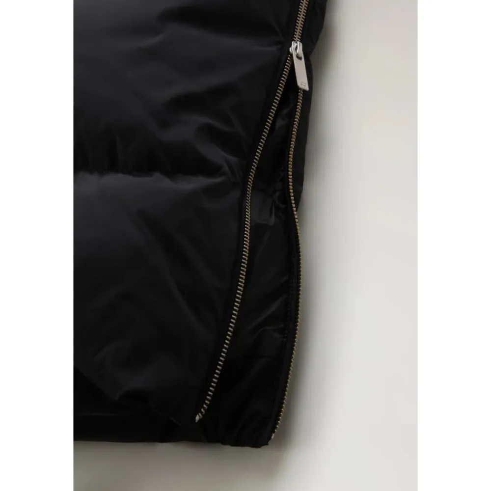 Frakker<Woolrich Hollow Lang Parka med Street Style Detaljer Sort