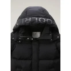 Frakker<Woolrich Hollow Lang Parka med Street Style Detaljer Sort