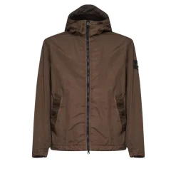 Jakker^Stone Island Hooded Jacket Brun