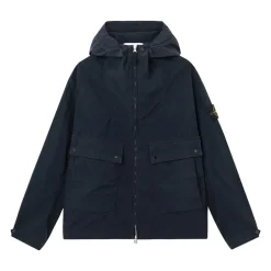 Skaljakker<Stone Island Hooded Wind Jacket Blå