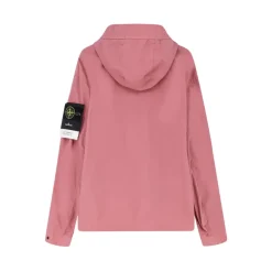 Skaljakker<Stone Island Hooded Wind Jacket Pink