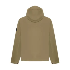Skaljakker^Stone Island Hooded Zip Jacket Beige