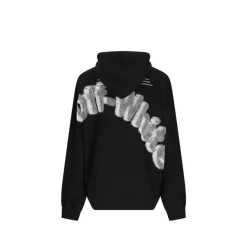 Trøjer<Off White Hoodie med 3D-logo Sort