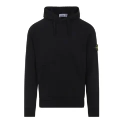 Trøjer<Stone Island Hoodie Sweater Sort