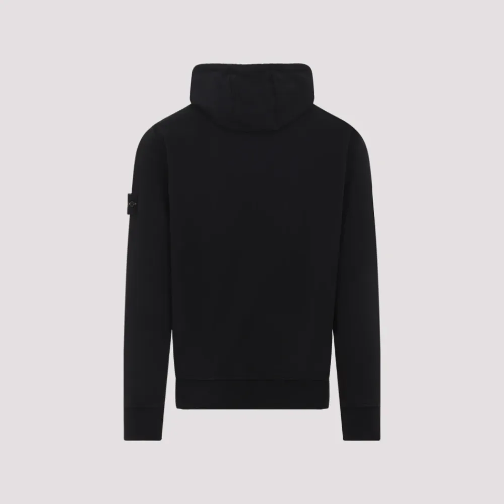Trøjer<Stone Island Hoodie Sweater Sort