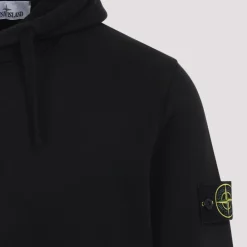 Trøjer<Stone Island Hoodie Sweater Sort