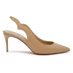 Pumps<Christian Louboutin Hot Chick Sling 70 Beige