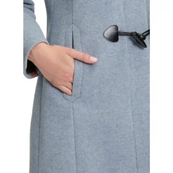 Frakker^Gil Bret Hætte Dufflecoat med Toggle Lukninger Blå