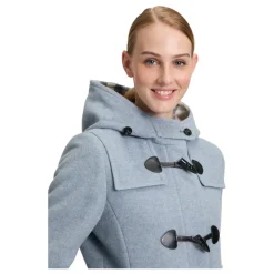 Frakker^Gil Bret Hætte Dufflecoat med Toggle Lukninger Blå