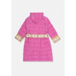 Nattøj<Versace Hættet badekåbe Pink