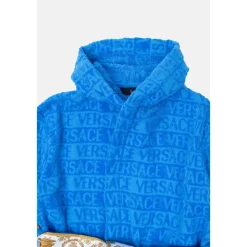 Nattøj^Versace Hættet badekåbe Blå