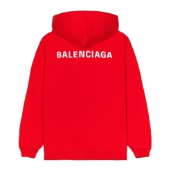 Trøjer^Balenciaga Hættetrøje med broderet logo Rød