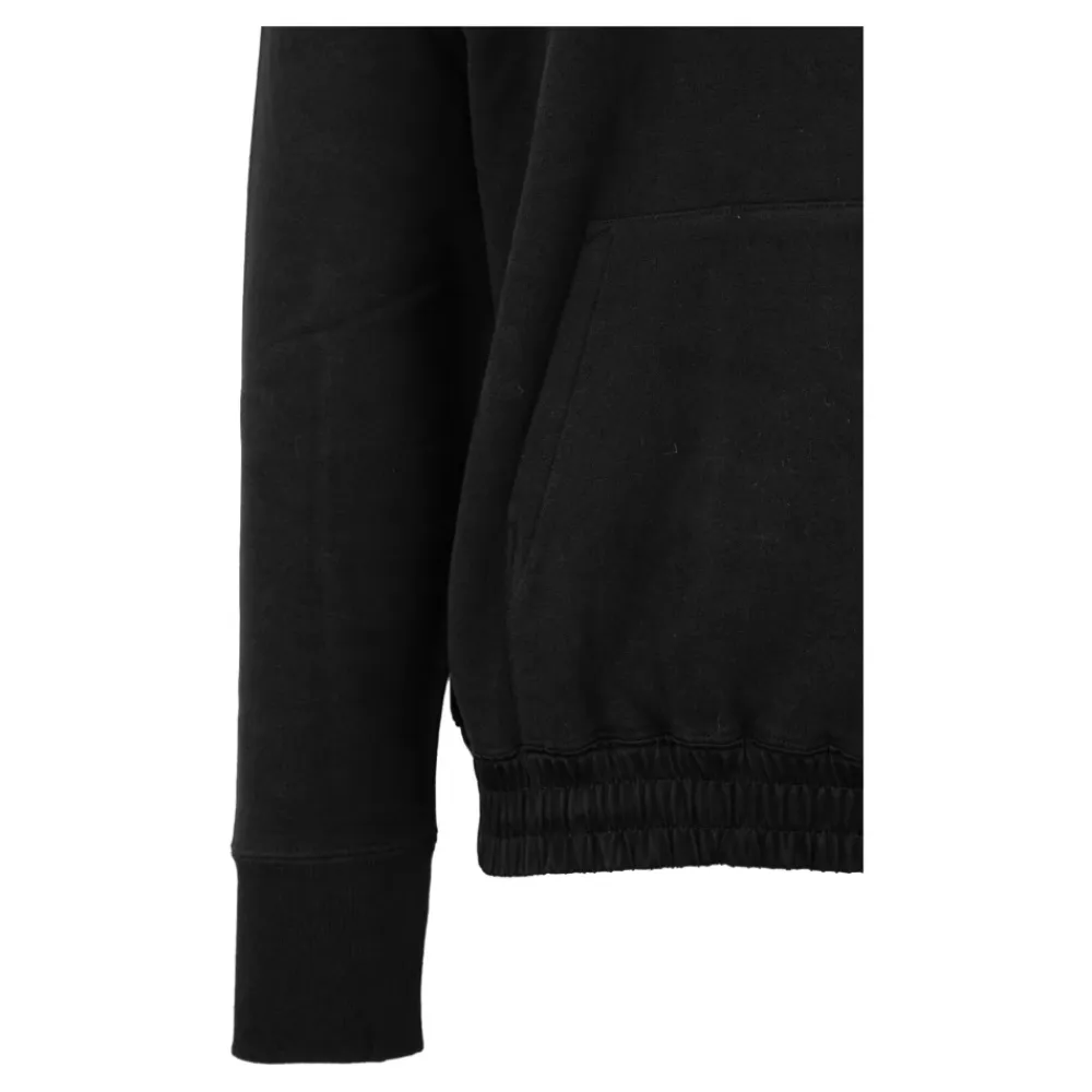 Trøjer<Saint Laurent Hættetrøje med broderet logo Sort