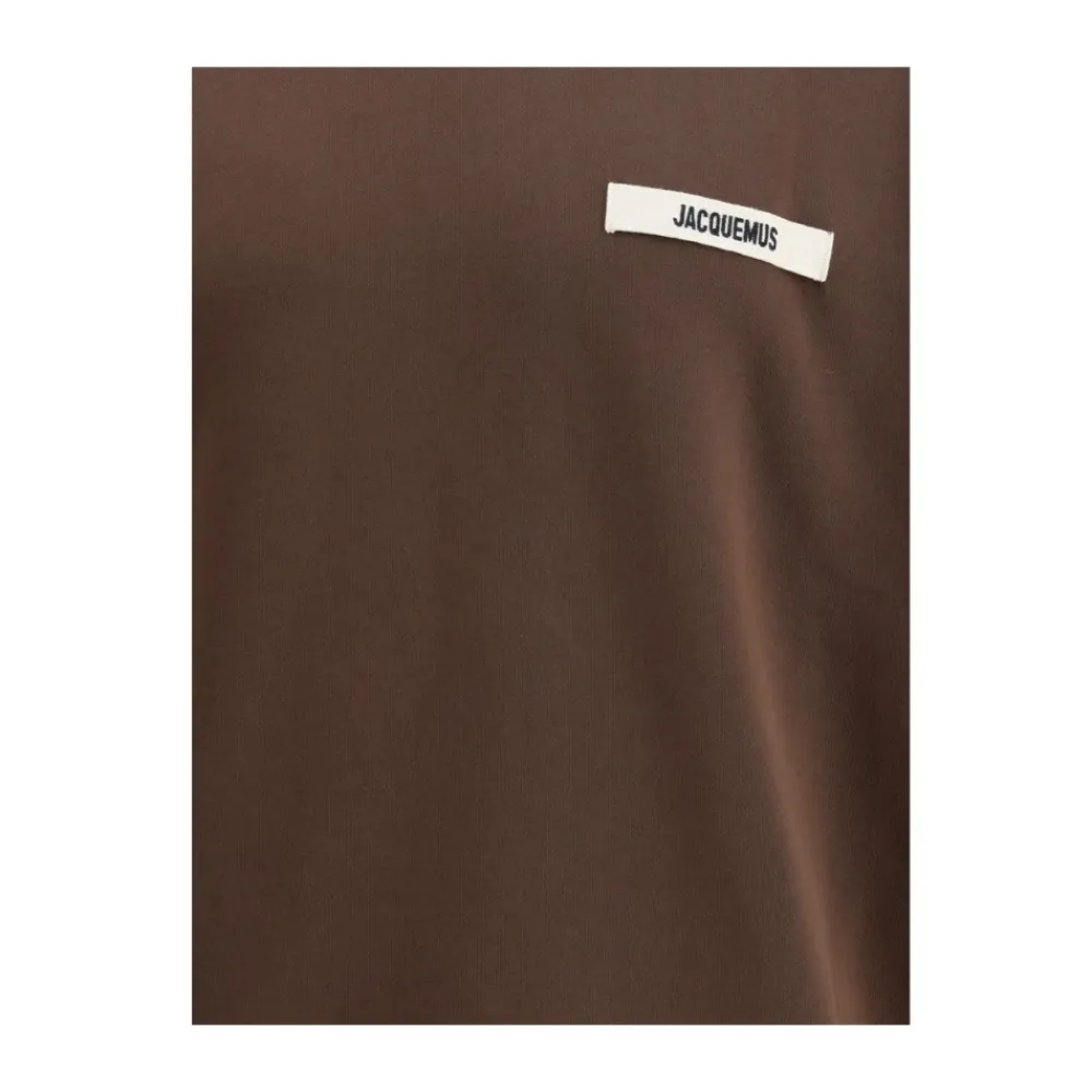 Trøjer^Jacquemus Hættetrøje med Logo Patch Brun
