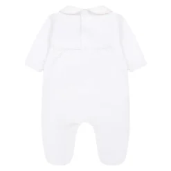 Bodystocking & Sæt^Little Bear Bomulds Kjole med Broderi Hvid