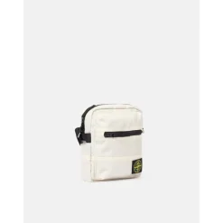 Tasker^Stone Island Crossbody Taske med Logo Patch Hvid