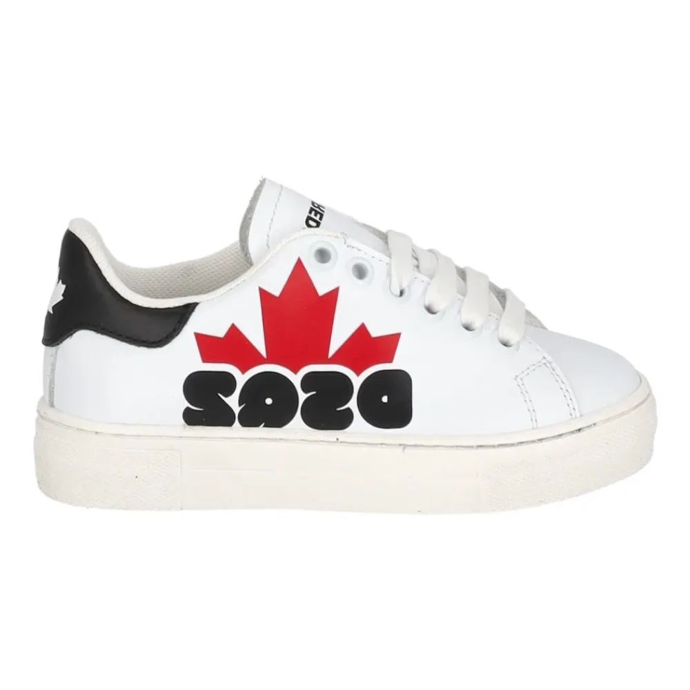 Sneakers^Dsquared2 Kortærmet Børne T-shirt Hvid