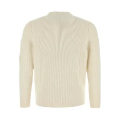 Strik^C.P. Company Strik Crew Neck Sweater Hvid