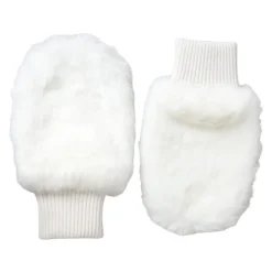 Handsker^Dolce & Gabbana Strikket Pels Håndled Fingerløse Handsker Hvid