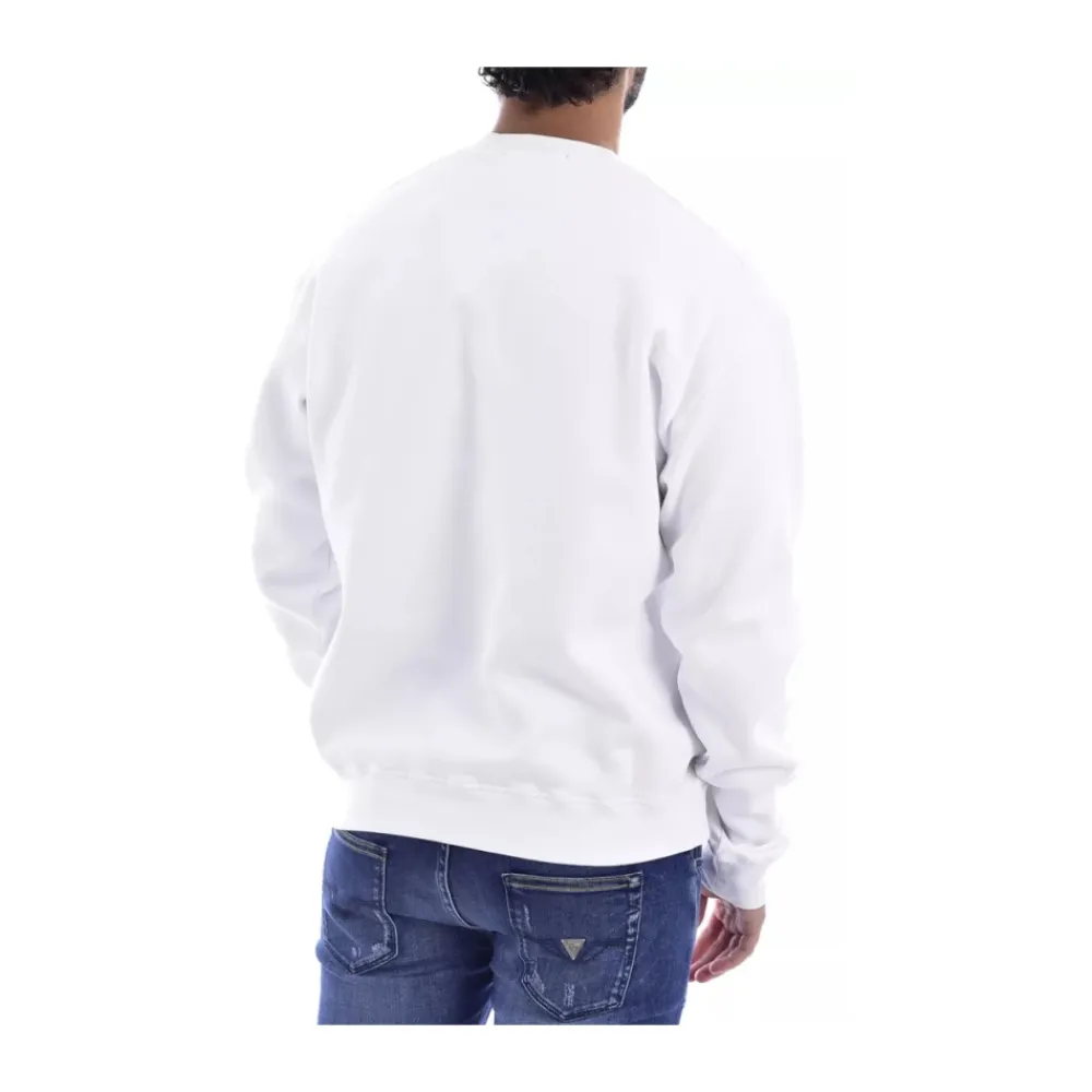 Sweatshirts^Dsquared2 Sweatshirt med Trykt Logo Hvid