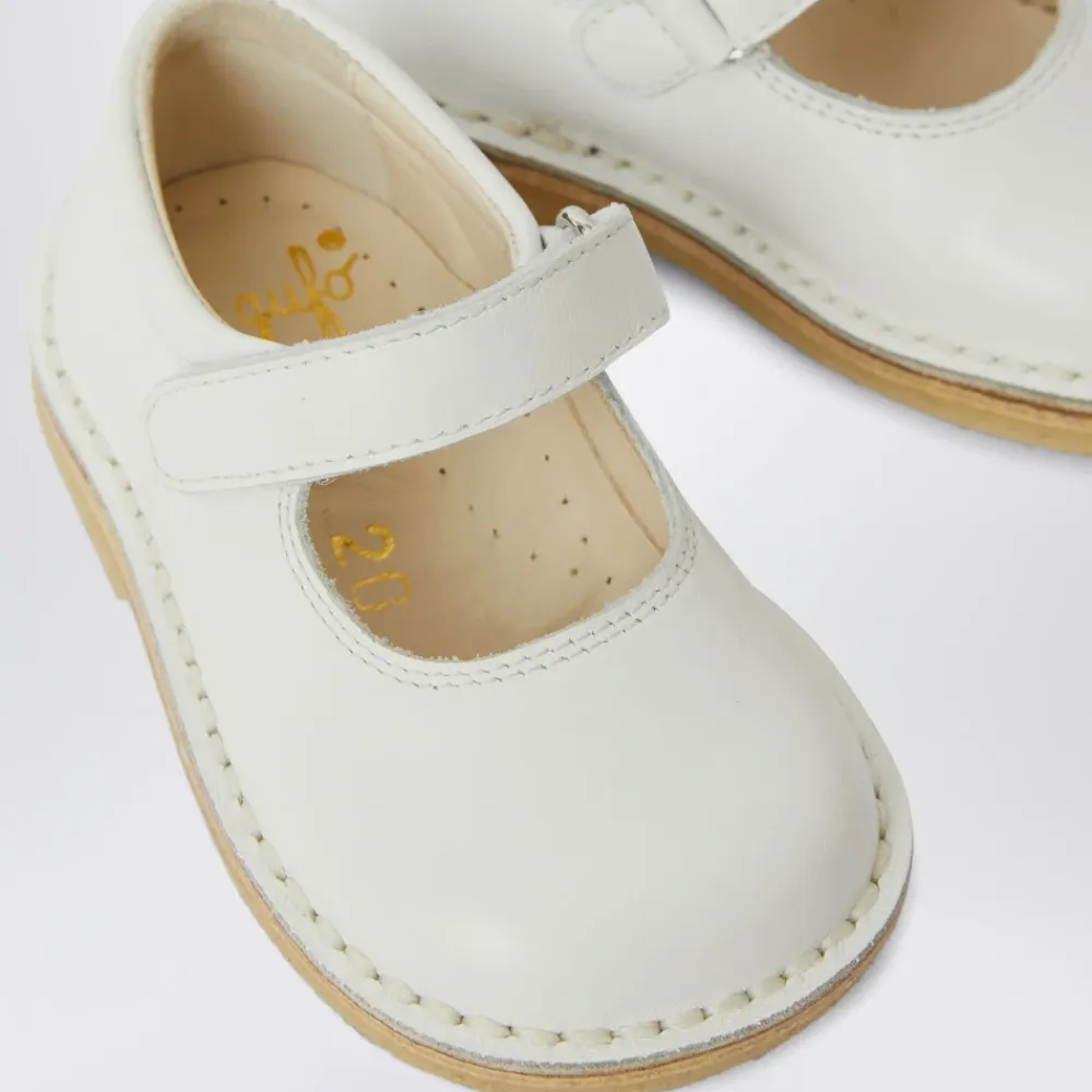 Ballerinasko<Il Gufo e Ballerina Flade Sko Hvid