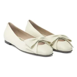 Ballerina Sko<Valentino Garavani e Bow Ballet Flats Hvid